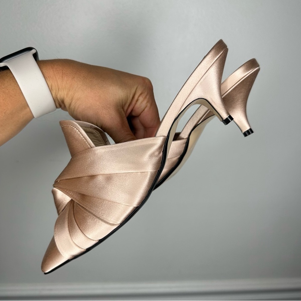 Numero Ventuno N°21 Satin Knotted Mule Womens 39.5 US 9.5 - Picture 9 of 11